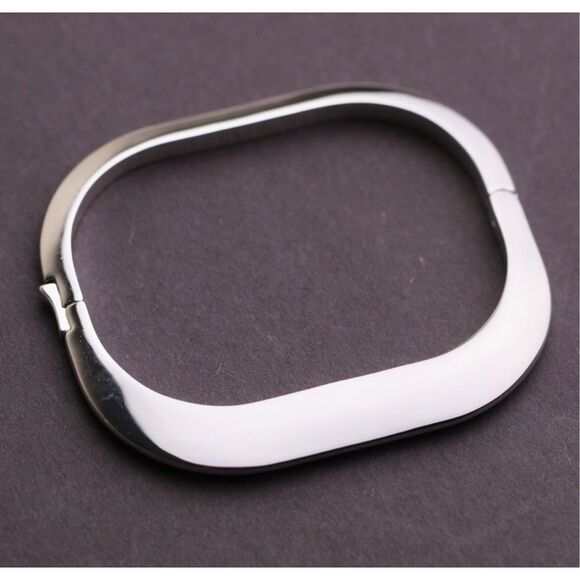 Jenny Bird rectangle cushion bangle silver excellent condition - Picture 2 of 6